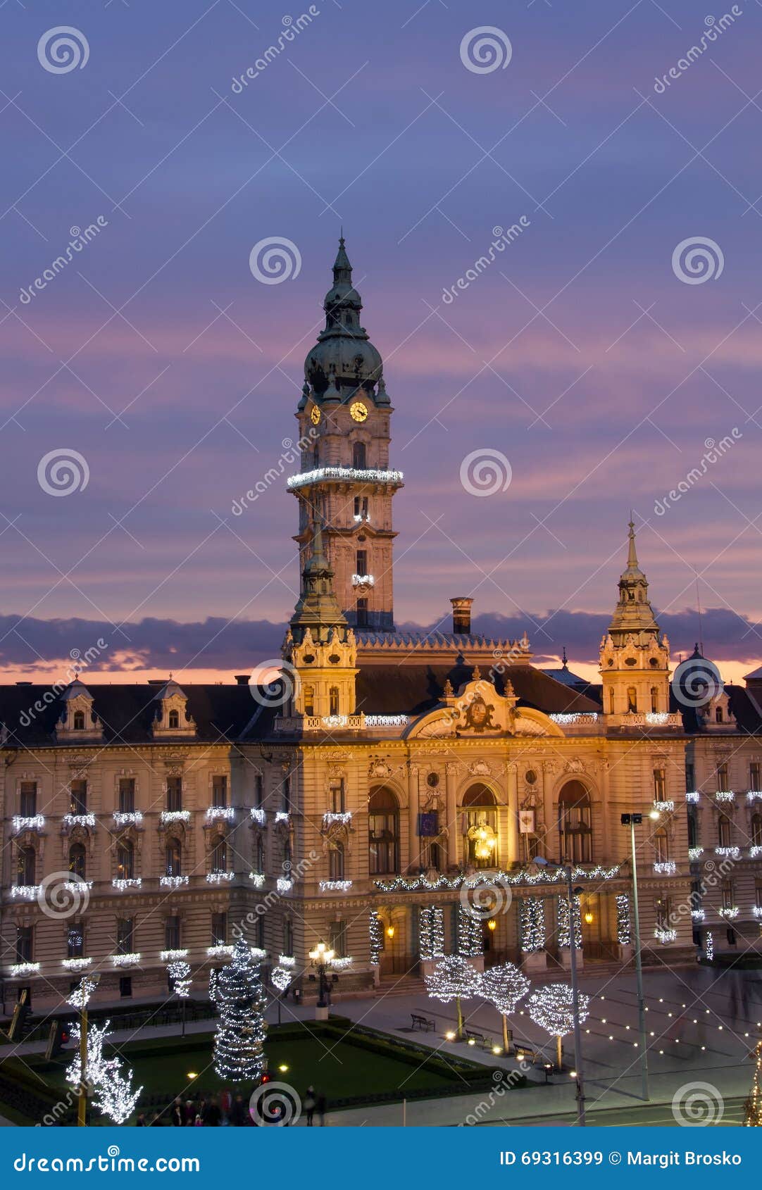 town hall, gyor, hungary